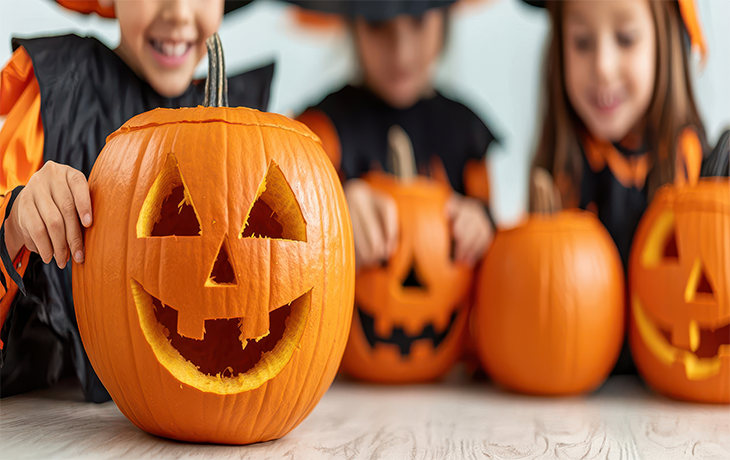 Halloween Spooky Designs on Pumpkins